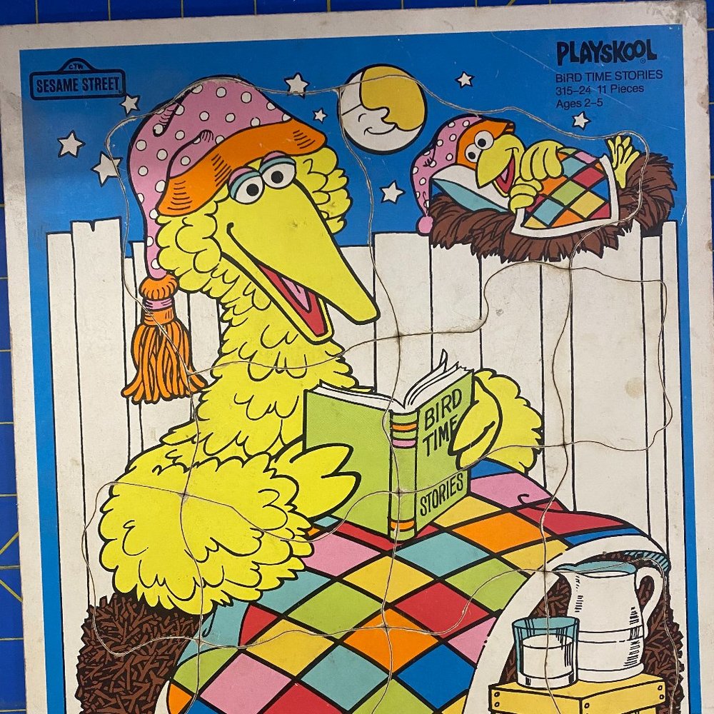Bird Time Stories Wood Peg Puzzle